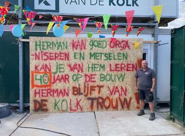 Herman Slijkhuis viert 40 jaar trouwe dienst